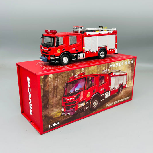 Masdi Scania 1:64 Fire truck 2 variants - Inaboxstore