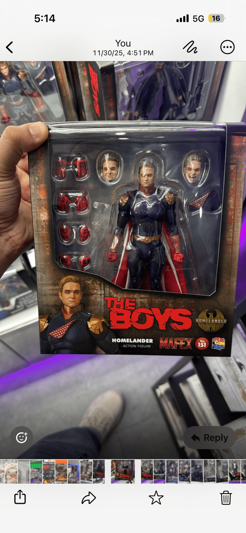 Medicom Toy MAFEX No. 151 The Boys - Homelander Action Figure (100
