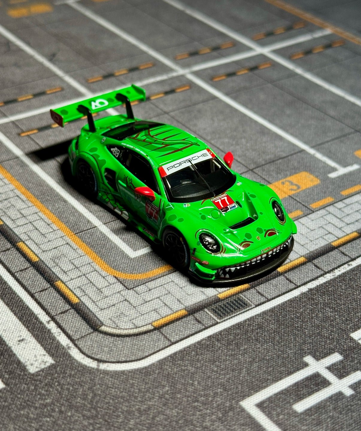 MINI GT ポルシェ 911 GT3 R #77 🔥🏁 MINIGT Porsche 911 GT3 R #77 Rexy Alloy Car Model