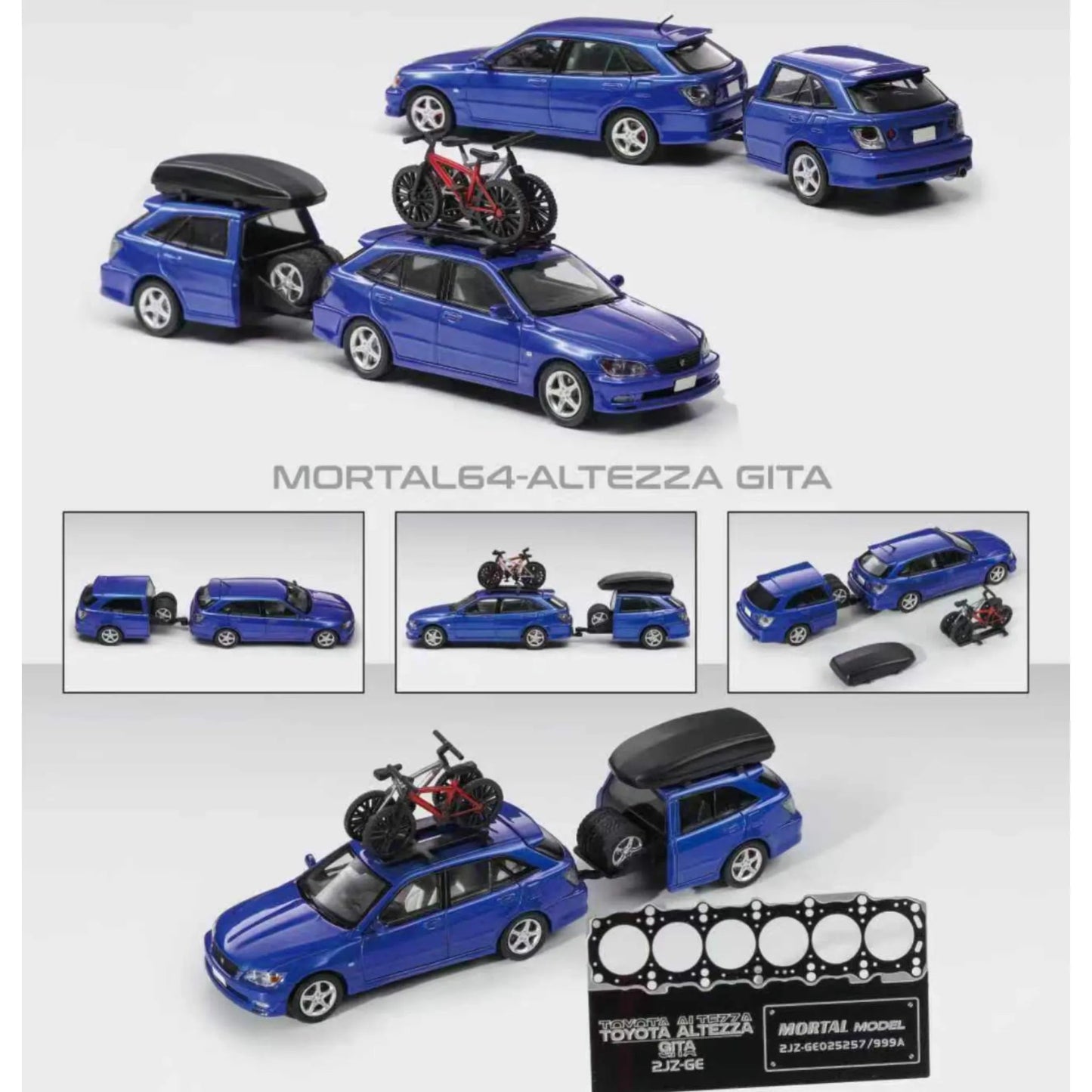 Mortal Model 2025 HEC 1:64 Diecast Toyota Altezza Gita Lexus IS200 Limited edition - Inaboxstore