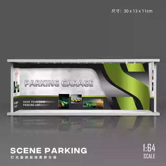 Parking lot Diorama with Lights (Does not include figures or model cars) - Inaboxstore