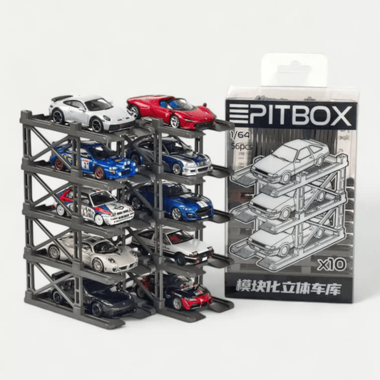 PITBOX Diecast Rack for 10 Cars - Inaboxstore