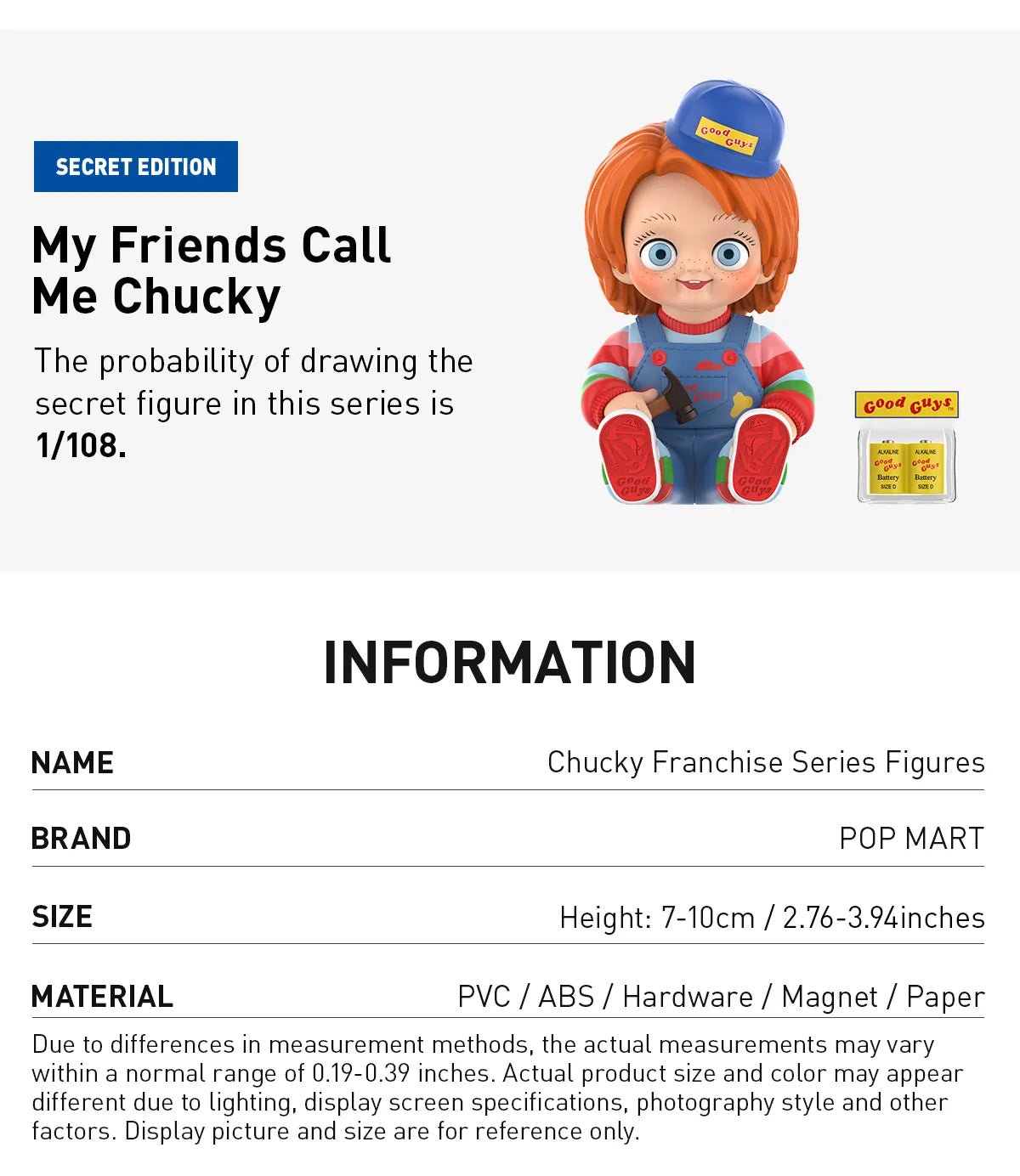 Pop Mart Chucky Franchise Series Figures - 100% Authentic - Inaboxstore