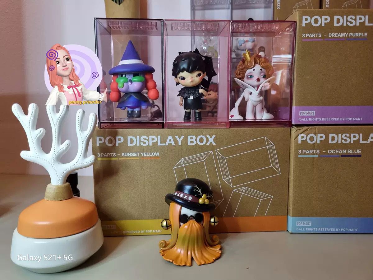 POP MART Figurine Display Box (3 Pack)(Labubu/Dimoo/Crybaby/Hirono) [100% Authentic] - Inaboxstore