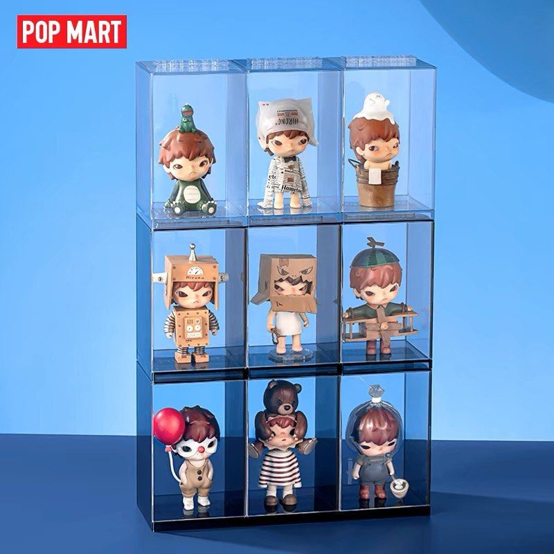 POP MART Figurine Display Box (3 Pack)(Labubu/Dimoo/Crybaby/Hirono) [100% Authentic] - Inaboxstore
