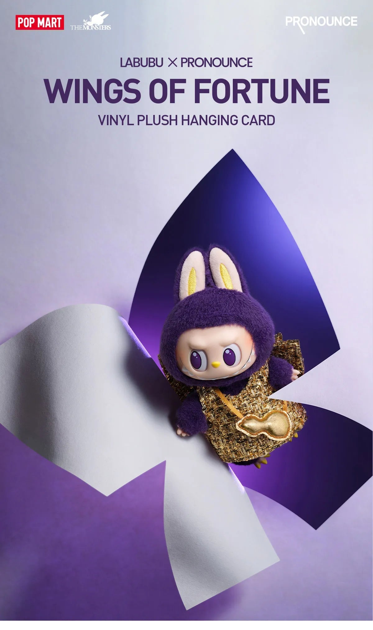 Pop Mart Labubu x Pronounce Wings of Fortune Vinyl Plush - 100% Authentic - Inaboxstore