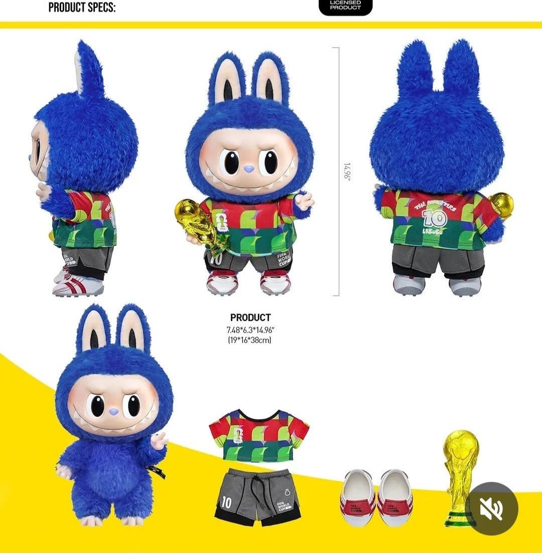 Pop Mart The Monsters LABUBU- FIFA World Cup "CATCH THE WIN" 100% Authentic - Inaboxstore