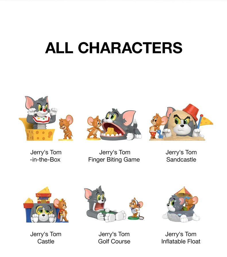 POP MART Tom and Jerry Funfair Series Blind Box Figures 100% Authentic - Inaboxstore