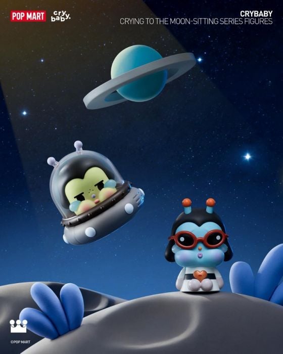 Pop Mart CRYBABY Crying to the Moon Sitting Series Figures Blind Box 100% Authentic