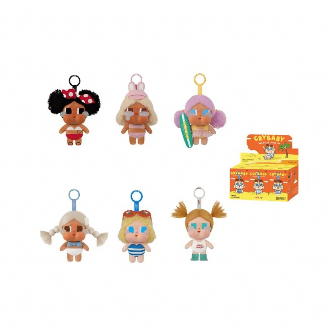 Popmart Crybaby Vacation Mode Plush Pendant 100% Authentic - Inaboxstore