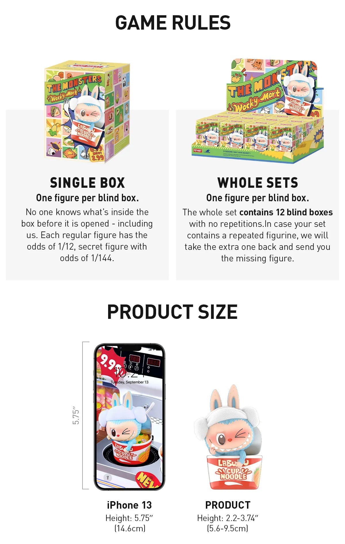 Popmart Labubu The Monsters Wacky Mart Series Blind Box - 100% Authentic - Inaboxstore