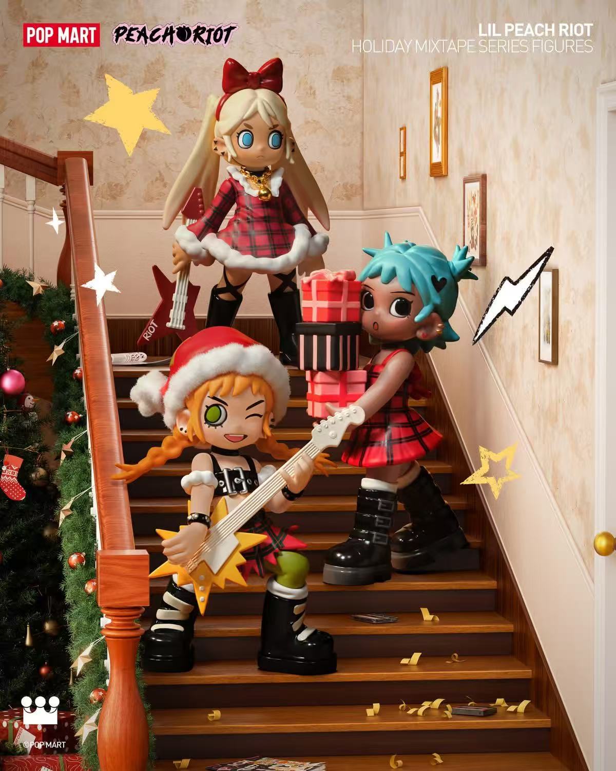 Popmart Lil Peach Riot Holiday Mixtape Series Blind Box 100% Authentic - Inaboxstore