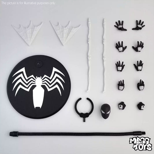[Pre - order] CT Toys Mess Toys Symbiote Spider - Man Black Spider Action Figure (INR 3299) - Inaboxstore