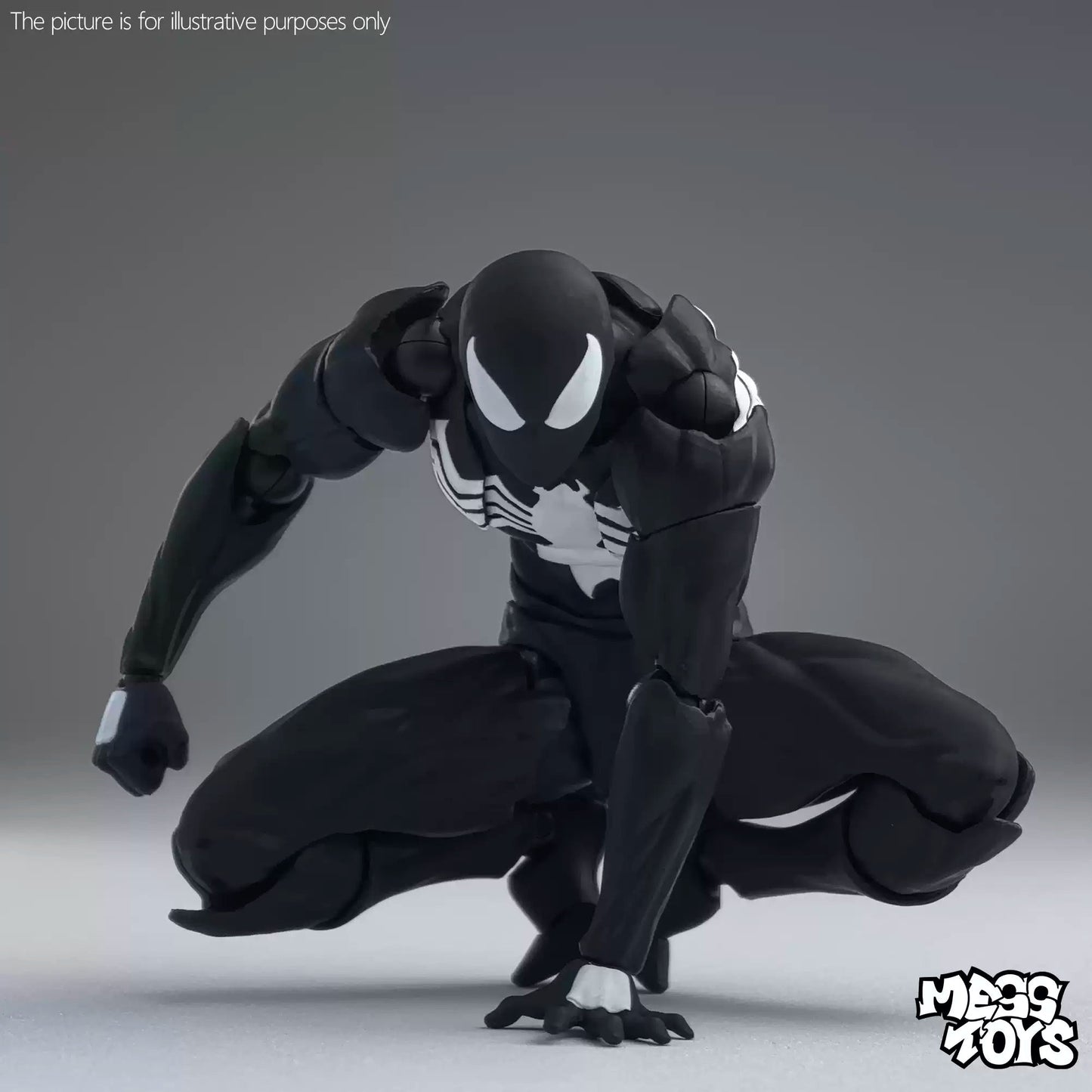 [Pre - order] CT Toys Mess Toys Symbiote Spider - Man Black Spider Action Figure (INR 3299) - Inaboxstore