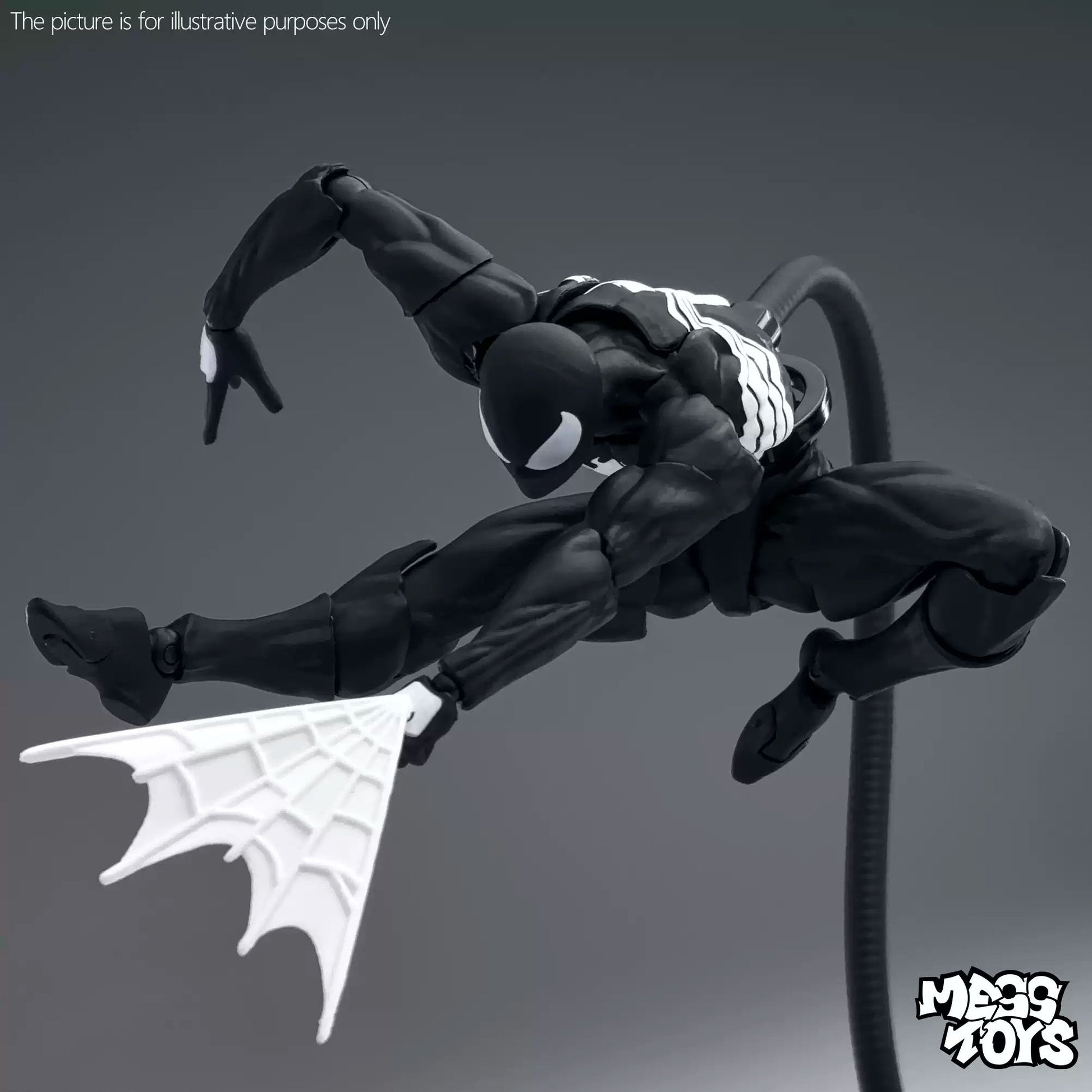 [Pre - order] CT Toys Mess Toys Symbiote Spider - Man Black Spider Action Figure (INR 3299) - Inaboxstore
