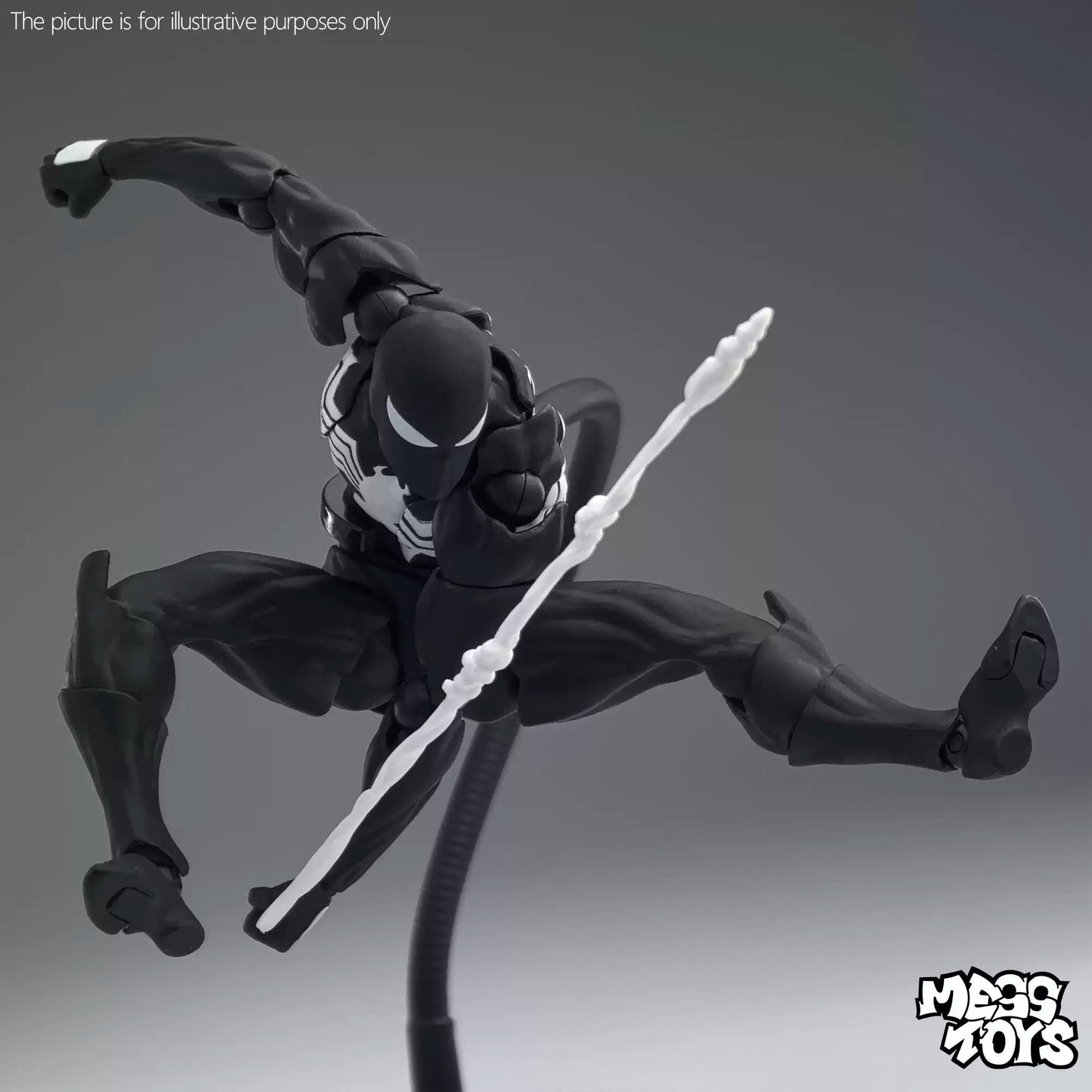 [Pre - order] CT Toys Mess Toys Symbiote Spider - Man Black Spider Action Figure (INR 3299) - Inaboxstore