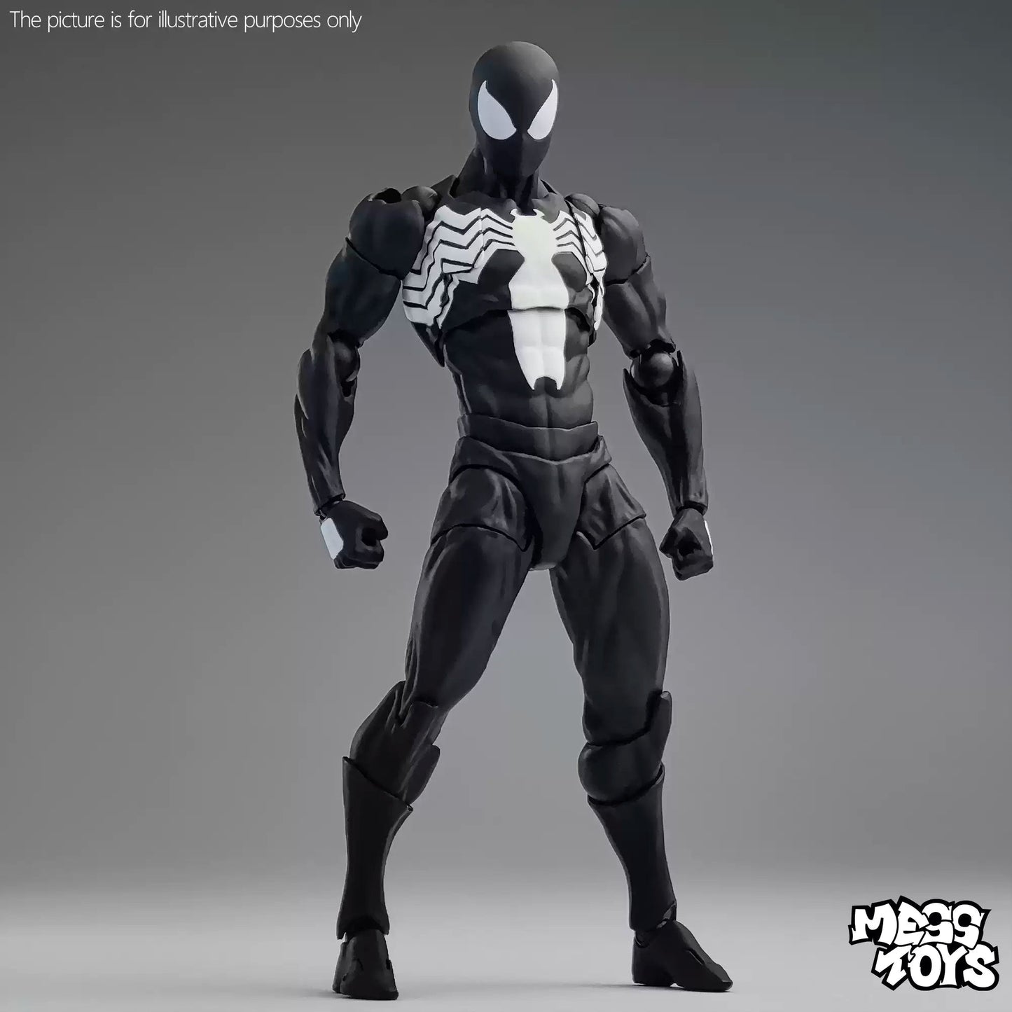 CT Toys Mess Toys Symbiote Spider-Man Black Spider Action Figure ...