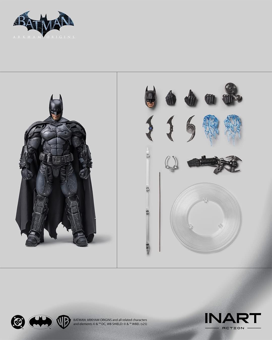 Pre - Order!! InArt - Batman (Arkham Origins) Battle Damaged Version Collectible Figure - Inaboxstore