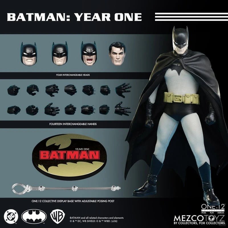 (Pre order) Mezco Batman: Year One; One:12 Collective Batman Action Figure - Inaboxstore