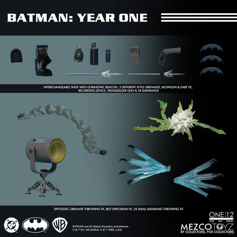 (Pre order) Mezco Batman: Year One; One:12 Collective Batman Action Figure - Inaboxstore
