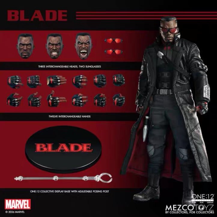 Pre Order! Mezco ONE:12 Blade/12 Scale Action Figure - Inaboxstore