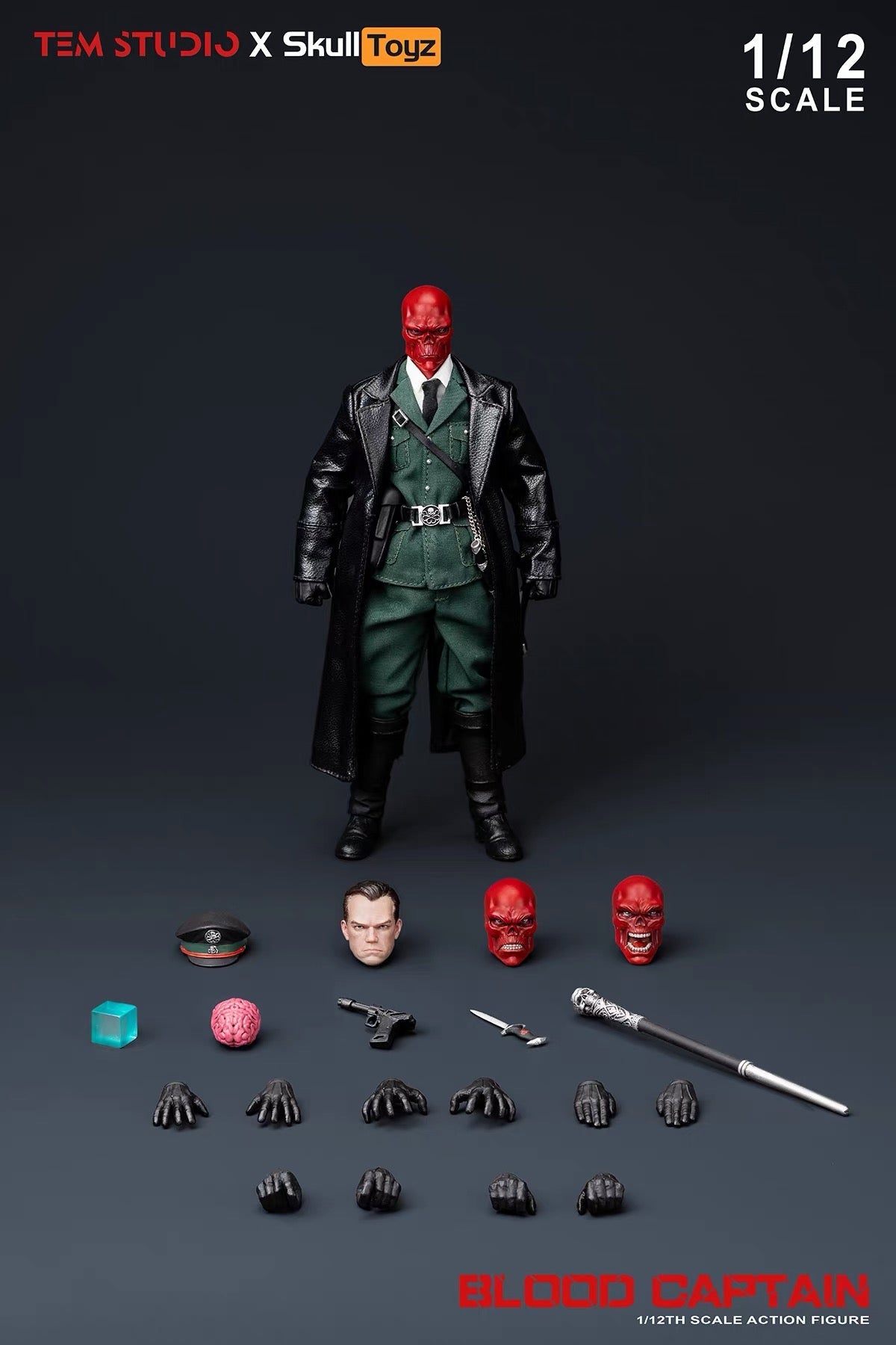 Pre-Order!! TEM Studio x Skull Toyz Blood Captain Action Figure 1/12 - Inaboxstore