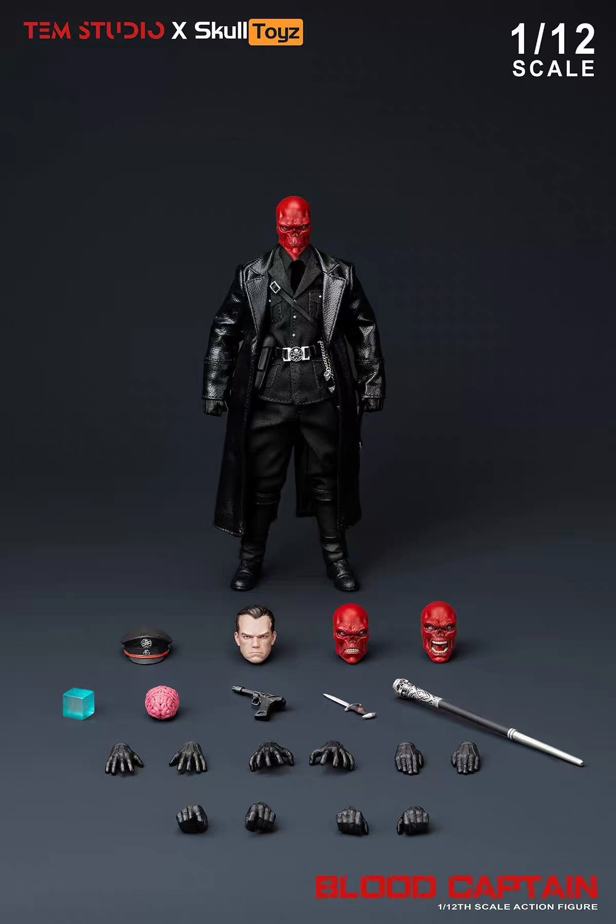 Pre-Order!! TEM Studio x Skull Toyz Blood Captain Action Figure 1/12 - Inaboxstore