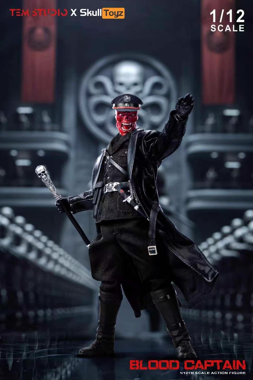 Pre-Order!! TEM Studio x Skull Toyz Blood Captain Action Figure 1/12 - Inaboxstore