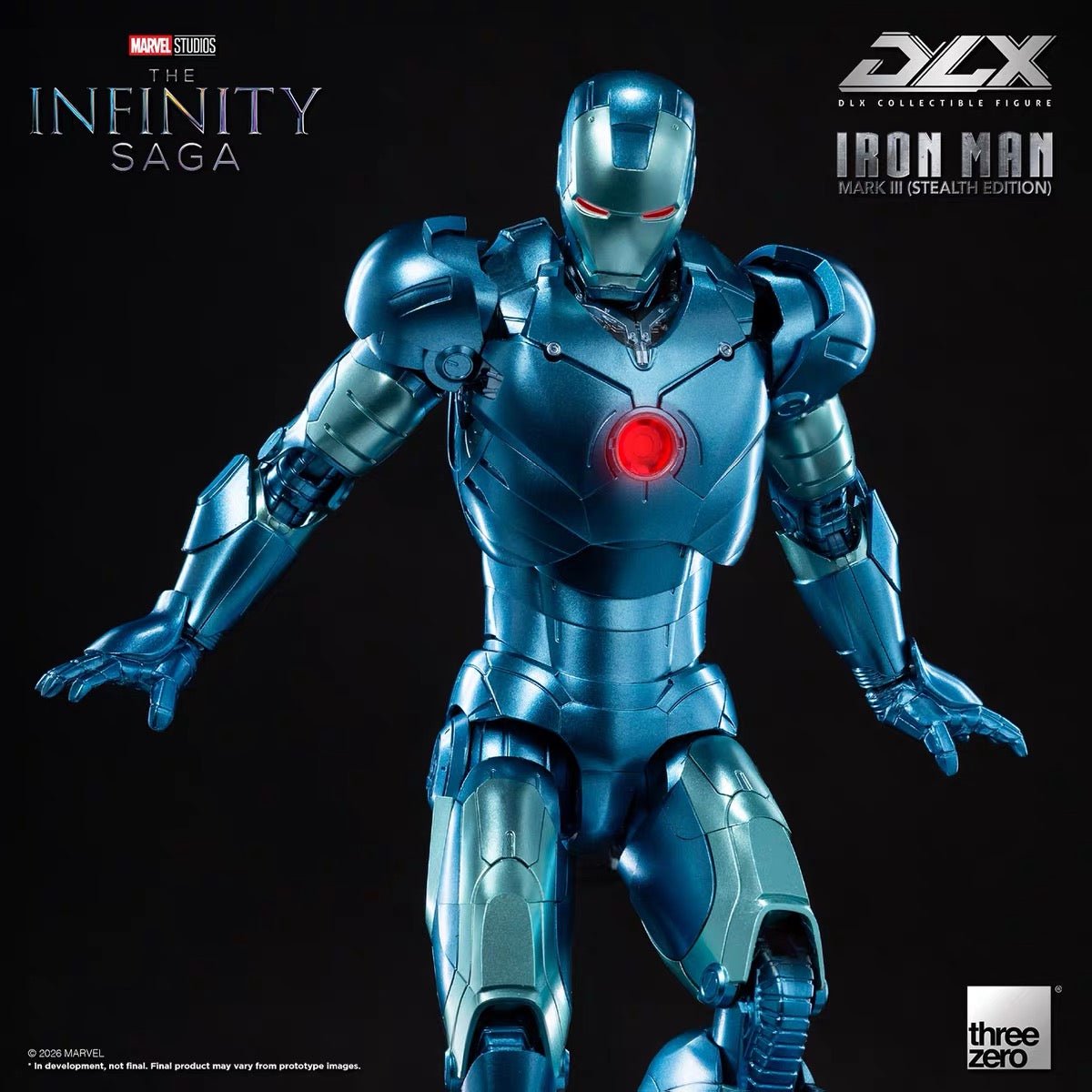 (Pre-Order) Three Zero Marvel Studios: DLX Iron Man Mark 3 (Stealth Edition) - Inaboxstore