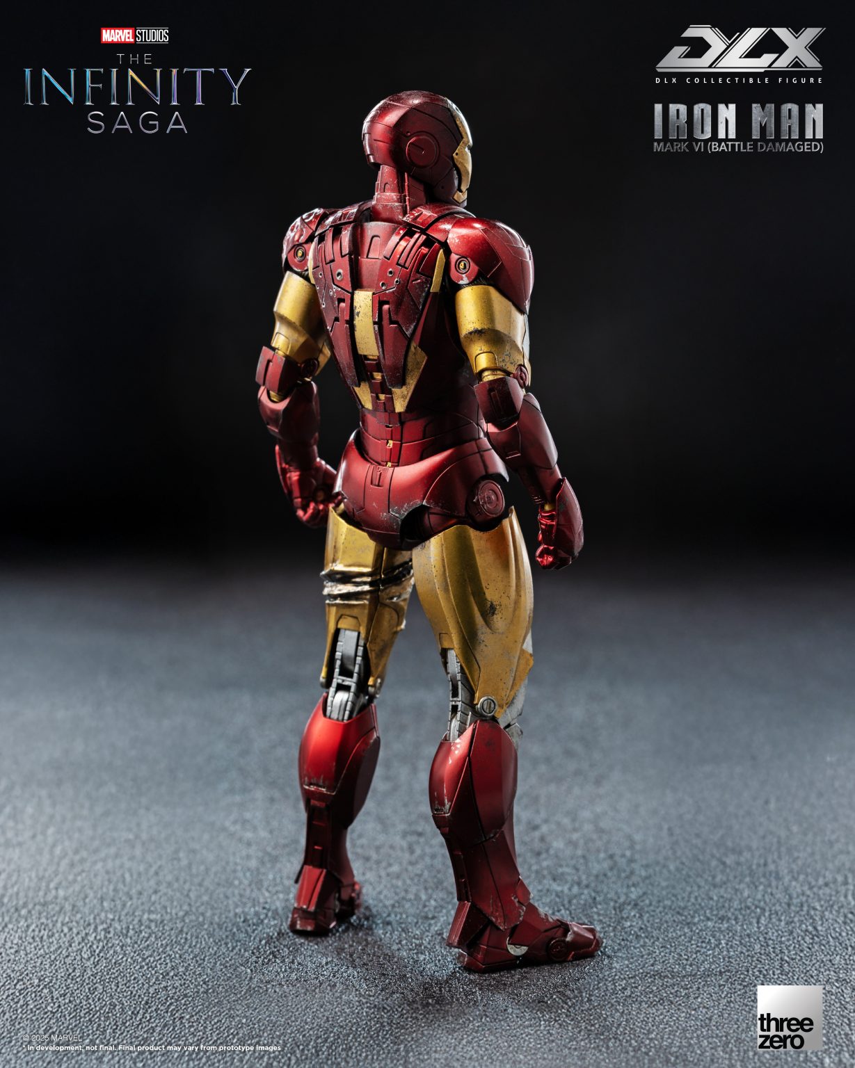 (Pre - Order) Three Zero Marvel Studios: The Infinity Saga DLX Iron Man Mark 6 (Battle Damaged) - Inaboxstore
