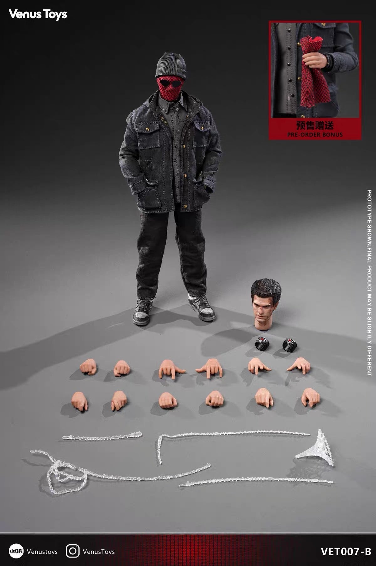 Pre Order! Venus Toys VT007 A/B 1/12 Scale Night Vigilante (Andrew Garfield) - Inaboxstore