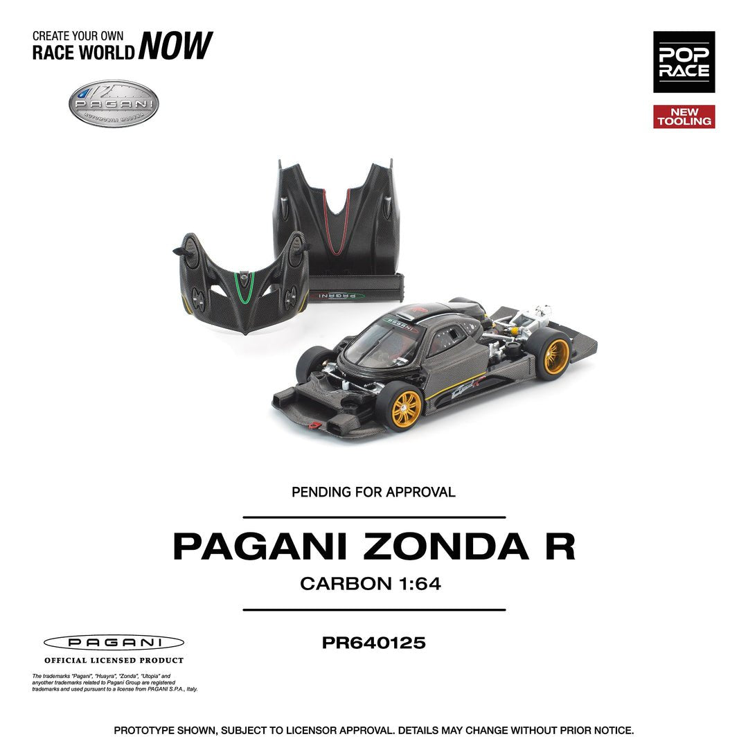 [Preorder] POPRACE 1:64 PAGANI ZONDA R - Inaboxstore