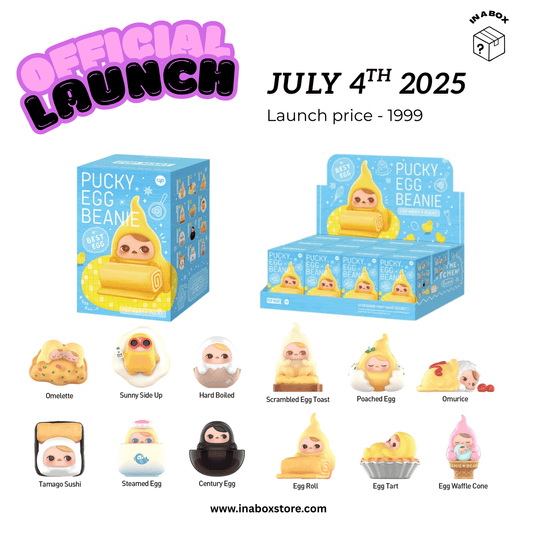 PUCKY Egg Beanie Series Figures, Blind Box - Inaboxstore