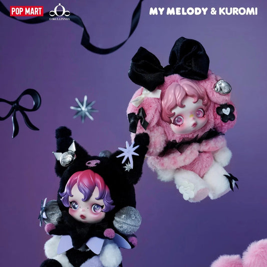 Pop Mart Vinyl Plush Doll Pendant - Skullpanda X Sanrio Series