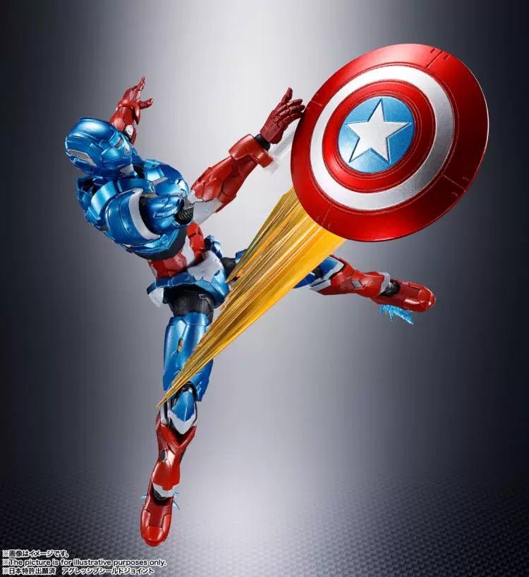 S.H.Figuarts Tech - ON Avengers: Captain America Action Figure - Inaboxstore