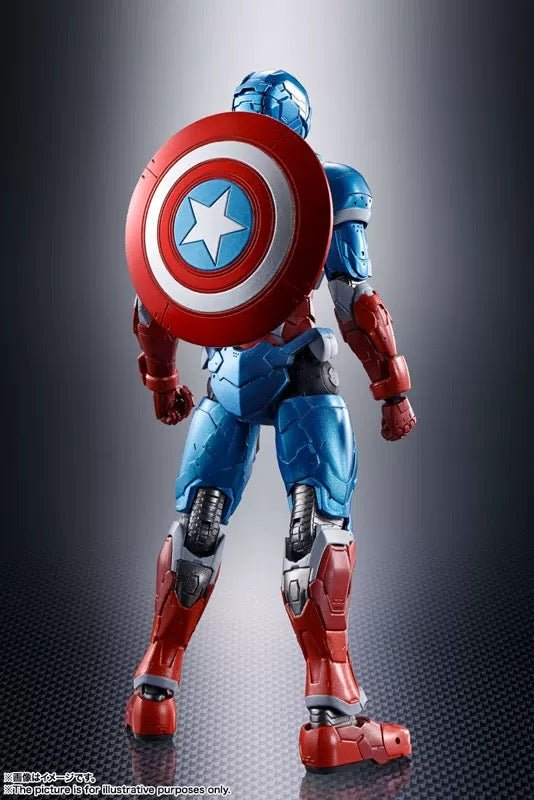 S.H.Figuarts Tech - ON Avengers: Captain America Action Figure - Inaboxstore