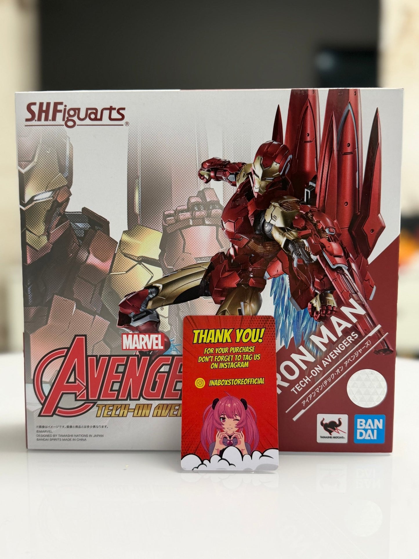 S.H.Figuarts Tech - ON Avengers: Iron Man Action Figure - Inaboxstore