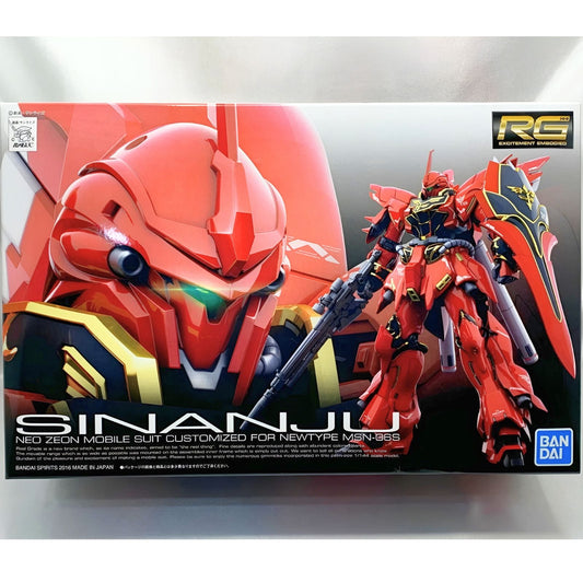 Sinanju MSN-06S RG 1/144 Model Kit - Mobile Suit Gundam Unicorn - Inaboxstore