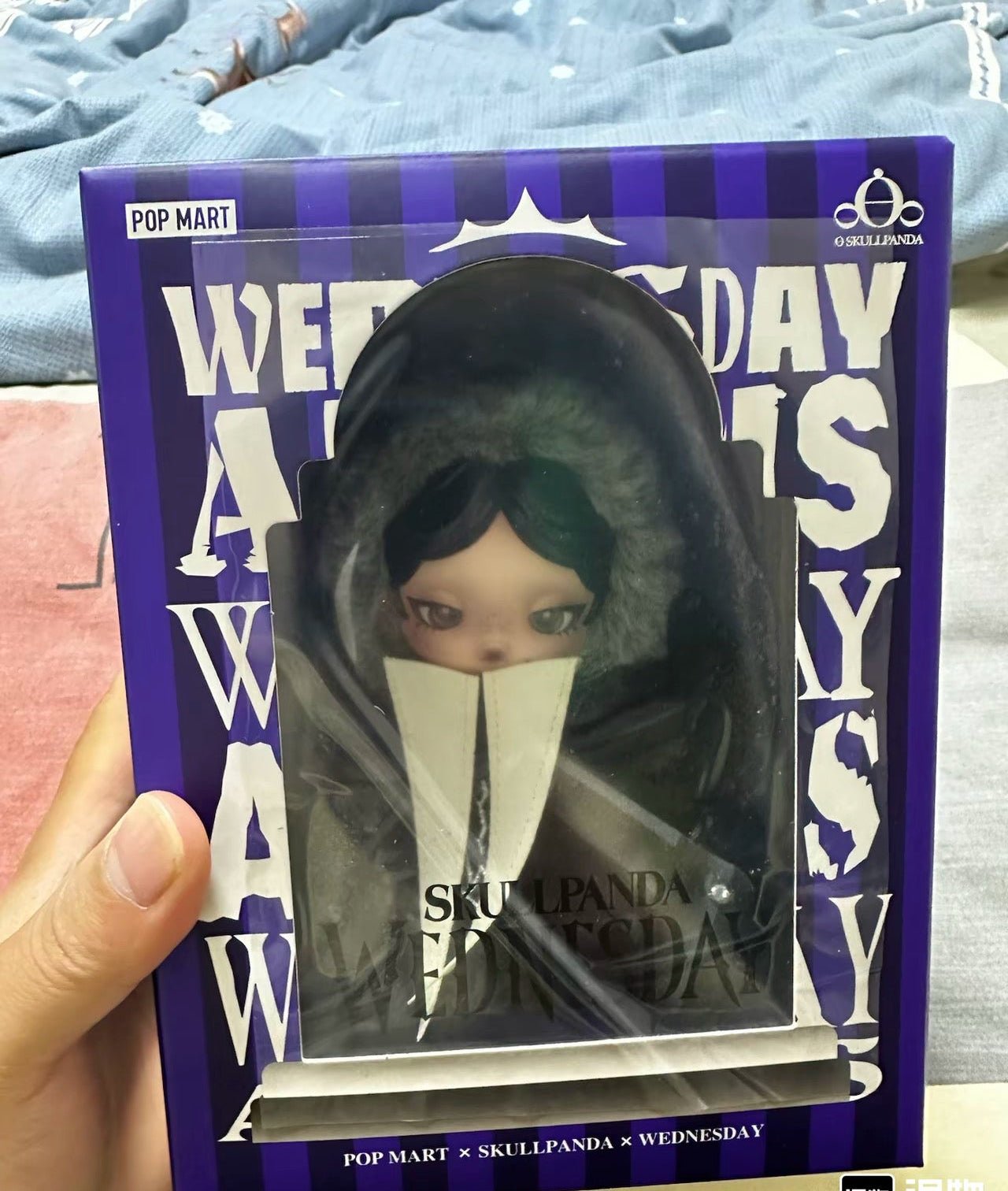 SKULLPANDA × Wednesday Plush（Nevermore Academy Uniform Version） - Inaboxstore