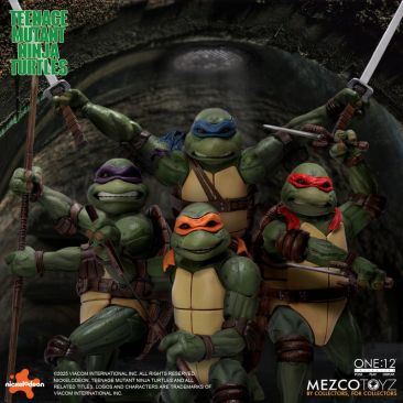 Teenage Mutant Ninja Turtles 1990 – Mezco One:12 Set - Inaboxstore