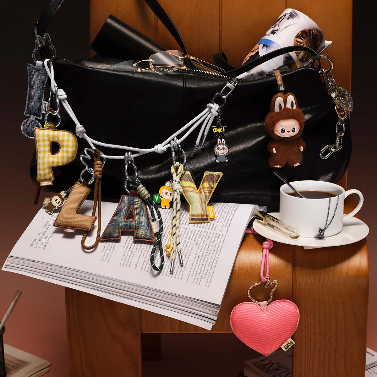 THE MONSTERS Pin for Love Series - Letter Pendant Blind Box (N - Z) - Inaboxstore