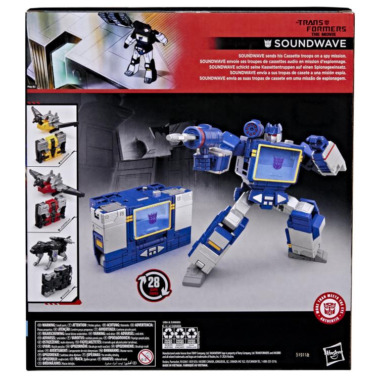 The Transformers: The Movie Studio Series Leader Class Soundwave Action Figure - Inaboxstore