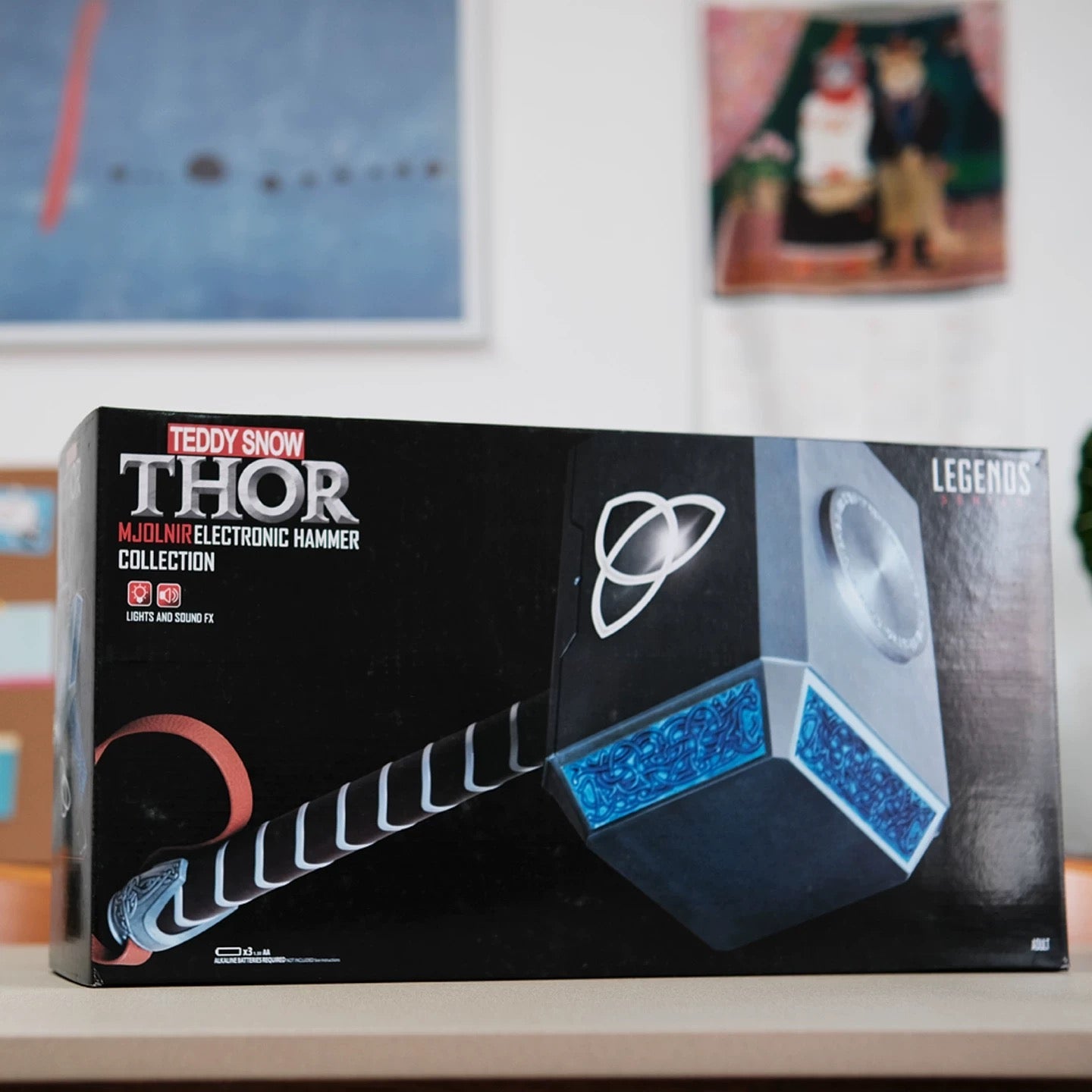 Thor Mjolnir Electronic Hammer by Teddy Snow - Legends Series 1:1 with Voice controls - Inaboxstore