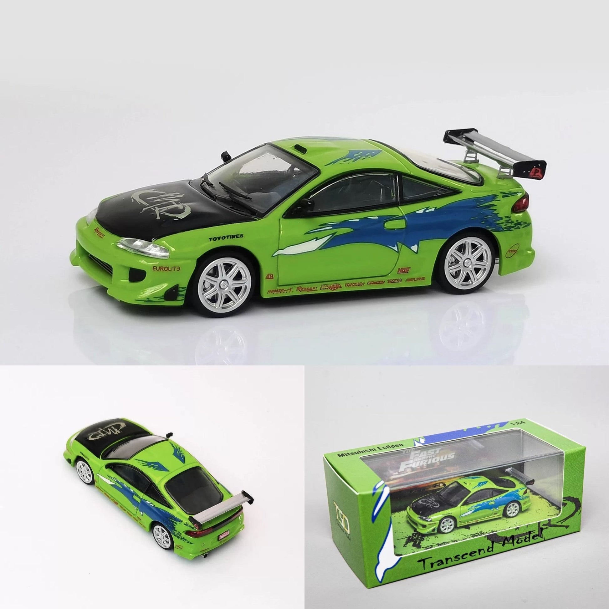 Transcend Model - Eclipse - The Fast and The Furious 1:64 - Inaboxstore
