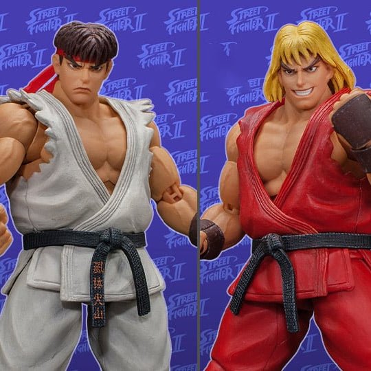 Ultra Street Fighter II: The Final Challengers Ryu and Ken 1/12 Scale Action Figure Exclusive Two - Pack - Inaboxstore