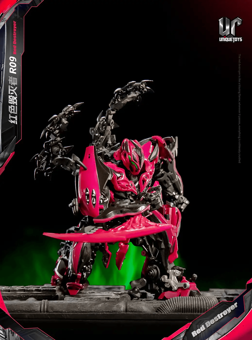 UNIQUE TOYS UT R - 09 RED DESTROYER - Stinger Transformers - Inaboxstore