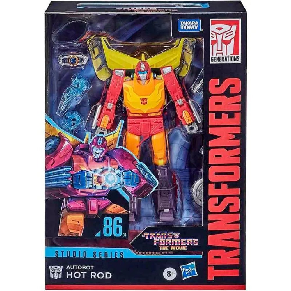 Voyager Class Autobot Hot Rod Action Figure - Transformers Studio Series 86 - 04 - Inaboxstore