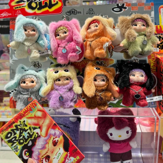 Wakuku On A Roll Series Vinyi Plush Doll Blind Box Figures Toy Pandent - Inaboxstore