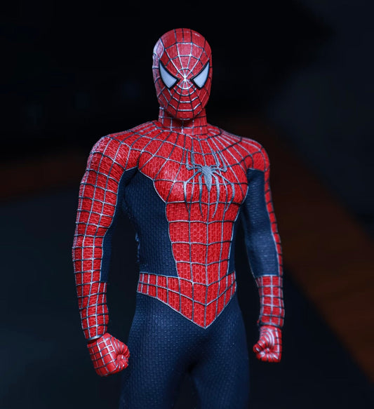 Welike Toys Spider-Man Web Slinger Red & Black Action Figure 1/12 - Inaboxstore