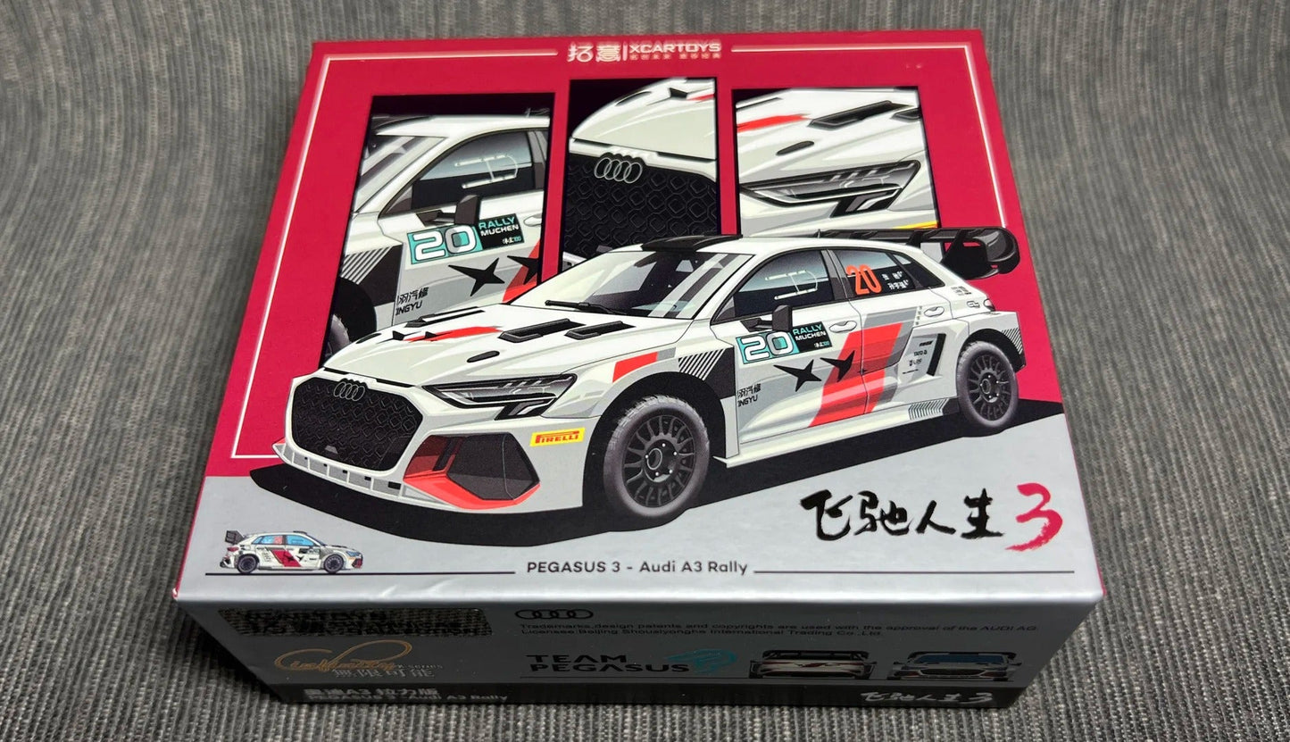 Xcartoys 1/64 Audi A3 Rally - Pegasus 3 - Inaboxstore